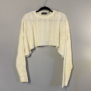 PrettyLittleThing Oversized Cropped Sweater Size S
